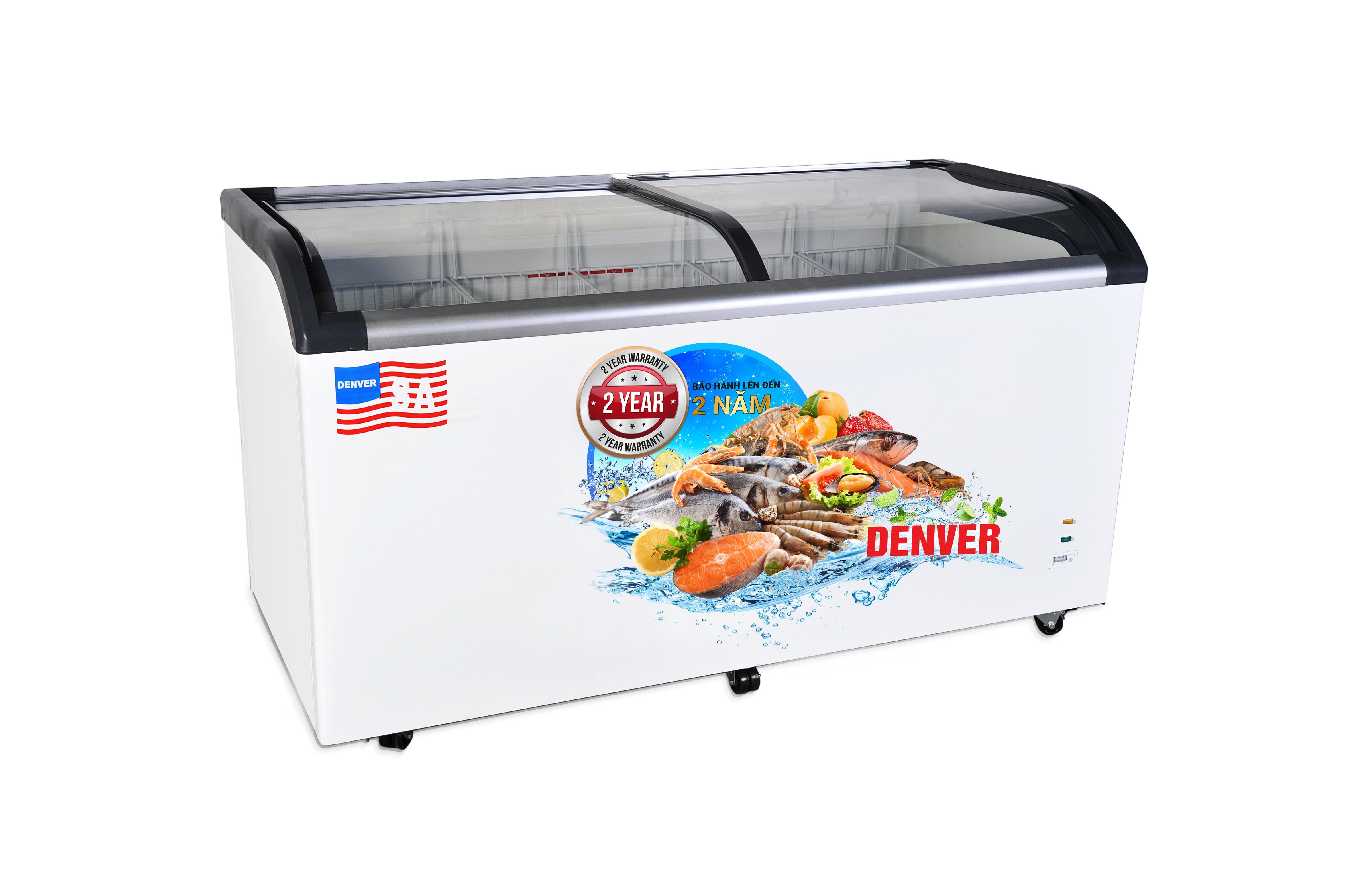 Tủ bảo quản kính cong Denver 1 ngăn 650 lít AS 980K